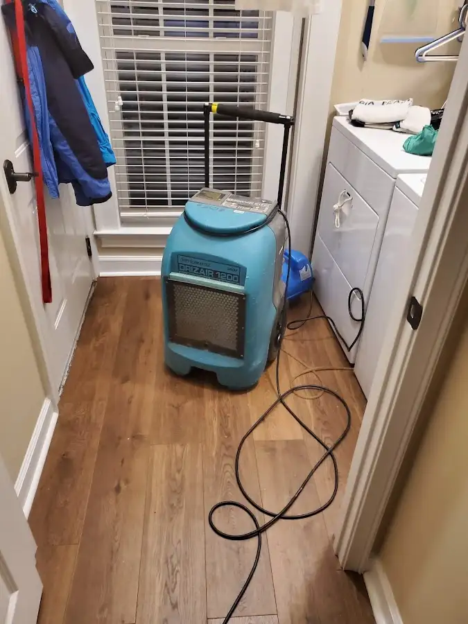 Commercial dehumidifier deployed for Flood Damage Cleanup in Tyngsborough
